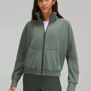 Lululemon Brushed Softstreme Funnel Neck Zip Up